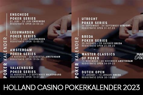  pokerkalender holland casino